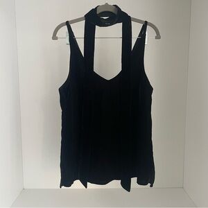 Topshop Black Camisole with Separate Skinny Scarf Tie